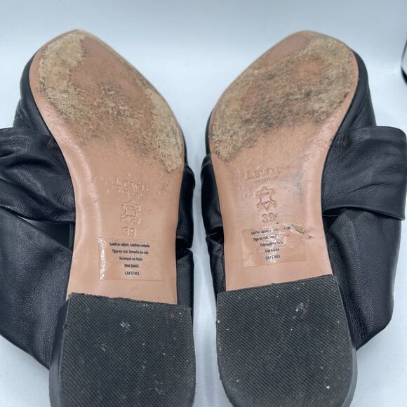 LEWIT  Cara Knotted Mules Black Size 39 - Picture 6 of 11